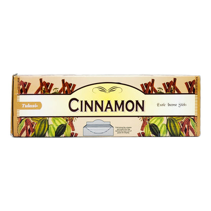 Cinnamon Tulasi 9" Incense Sticks, 8ct Square Packs