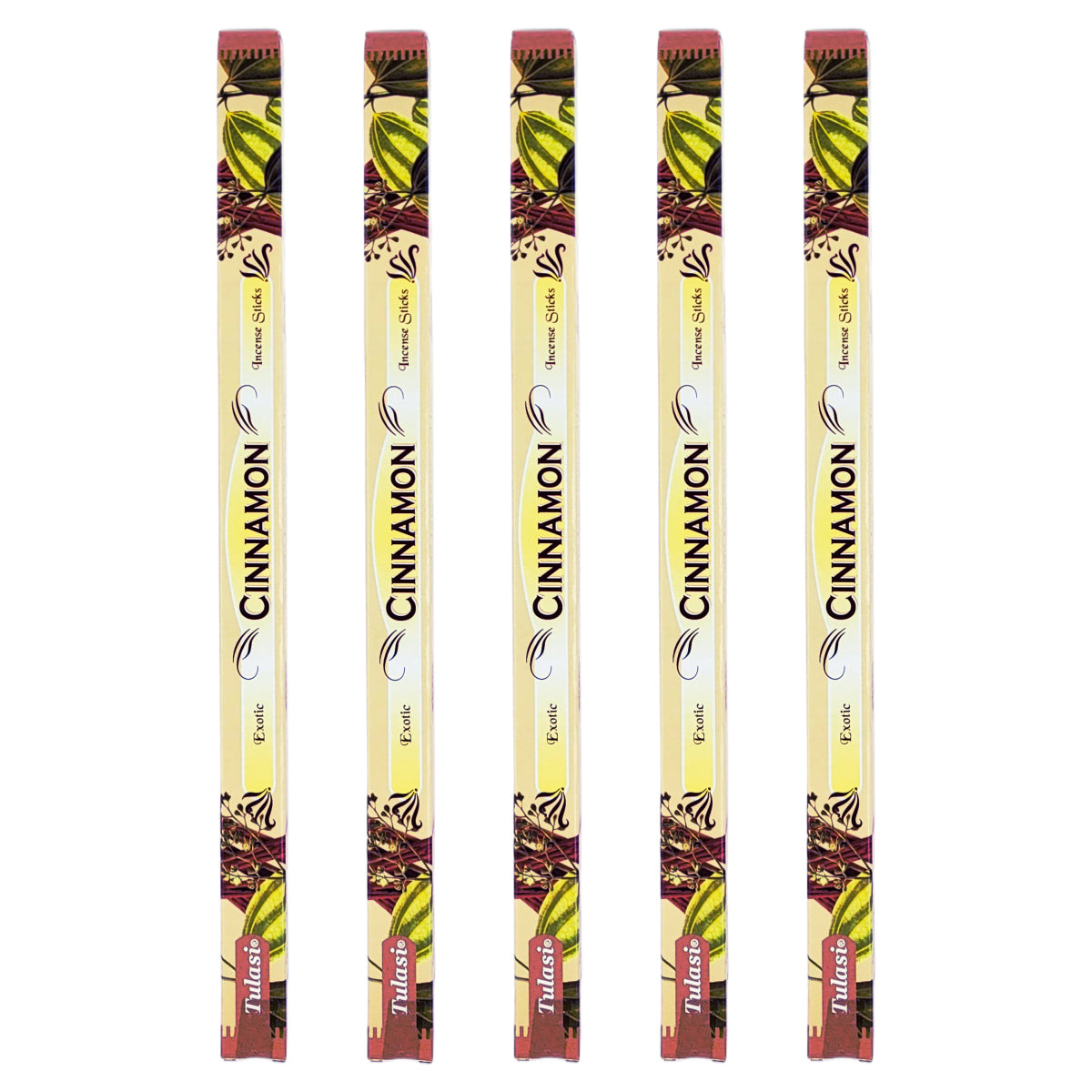 Cinnamon Tulasi 9" Incense Sticks, 8ct Square Packs