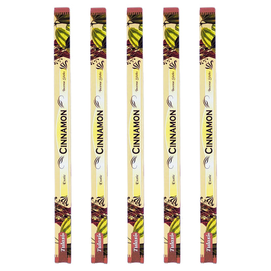 Cinnamon Tulasi 9" Incense Sticks, 8ct Square Packs