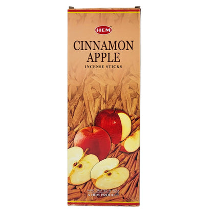 HEM Incense Sticks 20-Stick Hex Packs, Cinnamon Apple