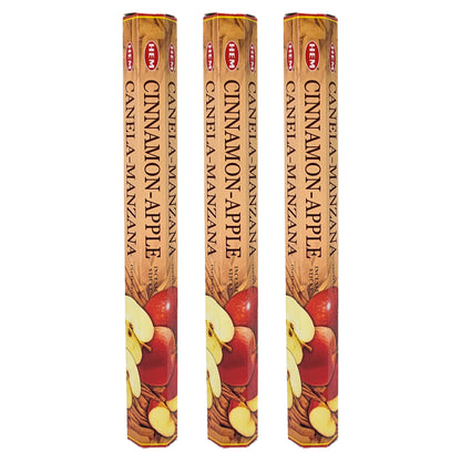 HEM Incense Sticks 20-Stick Hex Packs, Cinnamon Apple