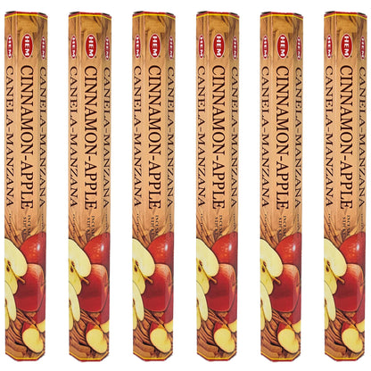HEM Incense Sticks 20-Stick Hex Packs, Cinnamon Apple