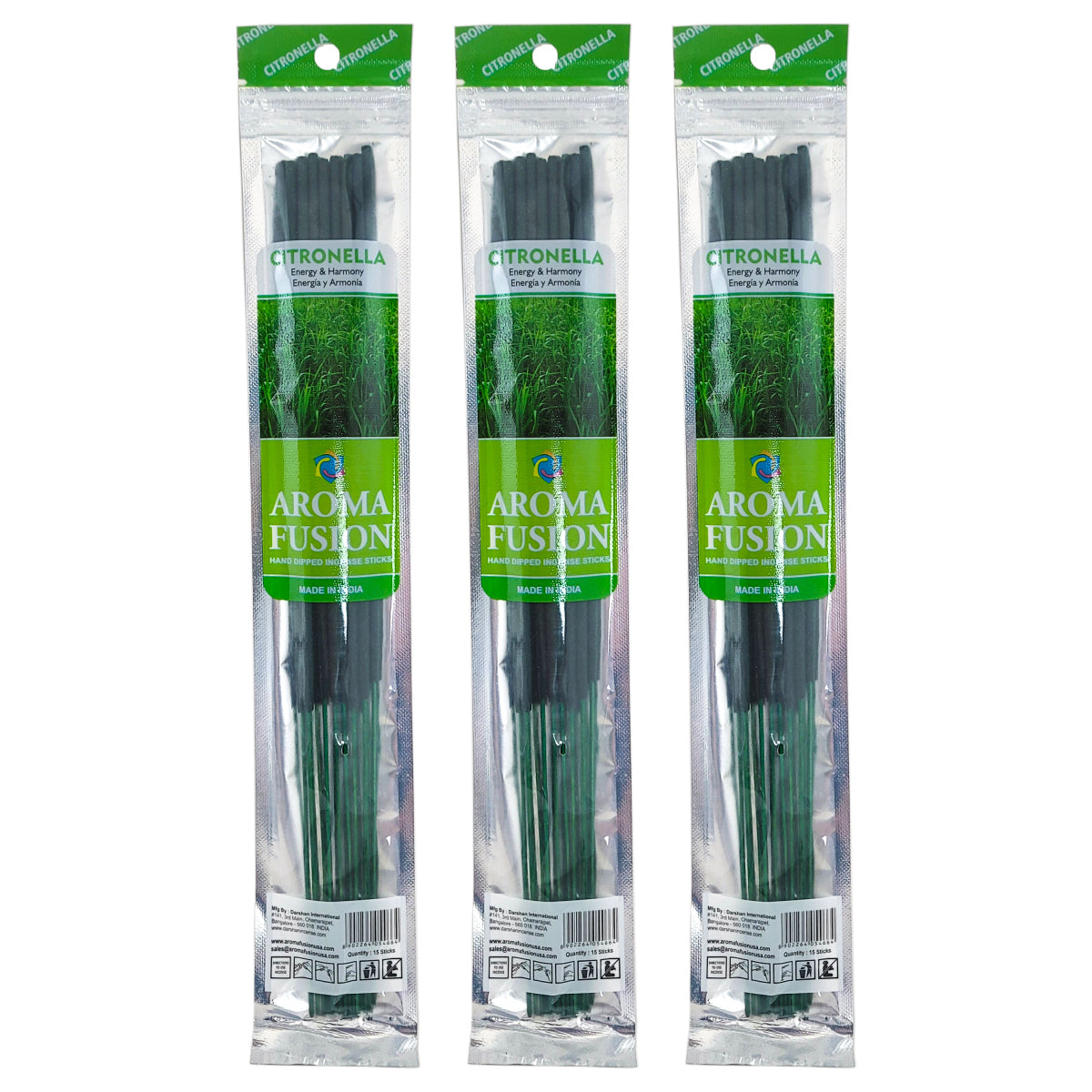 Aroma Fusion 11" Incense Sticks - Citronella Scent