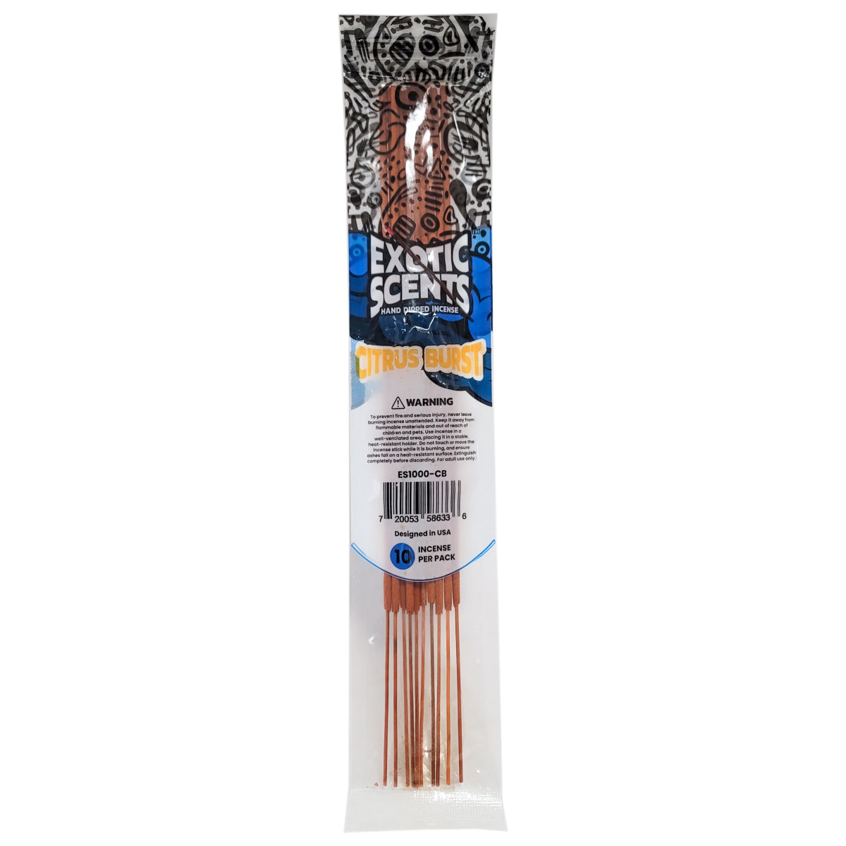 Citrus Burst Scent 11" Exotic Scents Incense