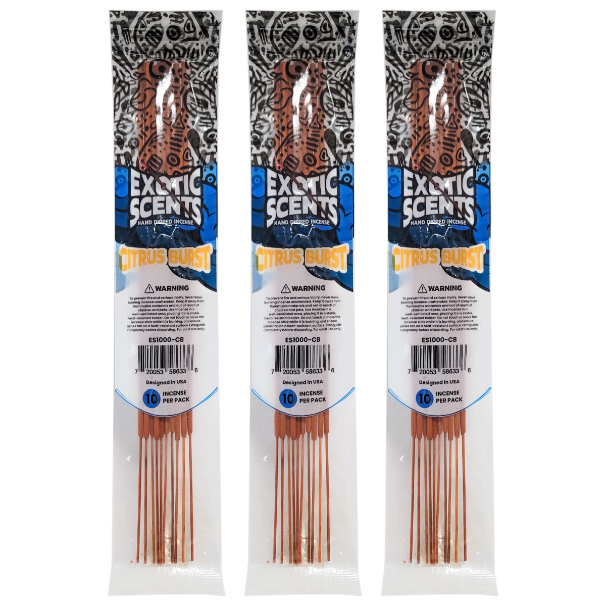 Citrus Burst Scent 11" Exotic Scents Incense