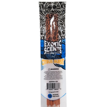 Citrus Burst Scent 11" Exotic Scents Incense