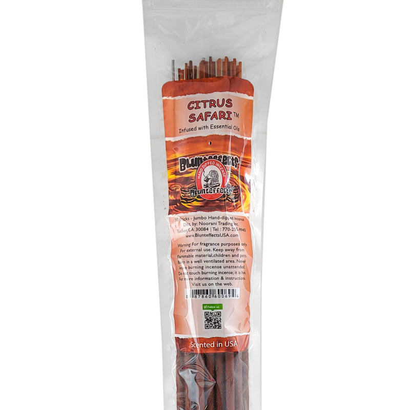 Citrus Safari Scent, 19" BluntEffects Jumbo Incense