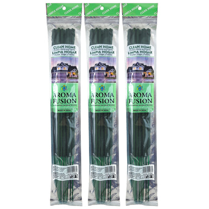 Clean Home Scent Aroma Fusion 19" Jumbo Incense, 10-Stick Pack