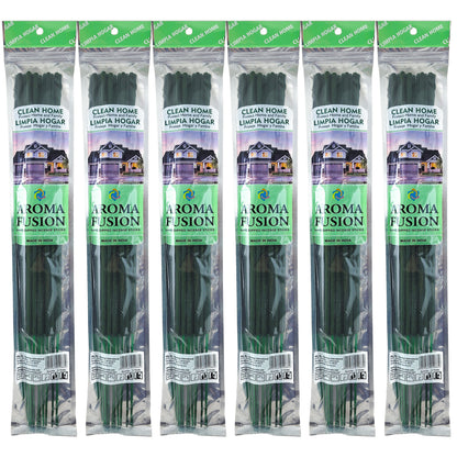 Clean Home Scent Aroma Fusion 19" Jumbo Incense, 10-Stick Pack