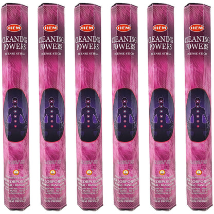 HEM Incense Sticks 20-Stick Hex Packs, Cleaning Powers Scent