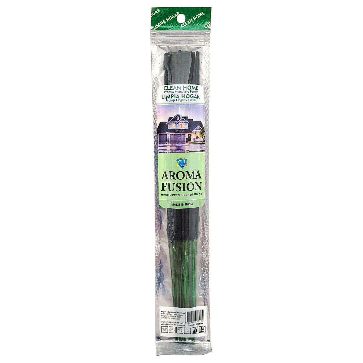 Aroma Fusion 11" Incense Sticks - Clean Home Scent