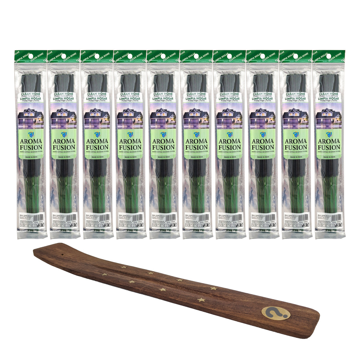 Aroma Fusion 11" Incense Sticks - Clean Home Scent