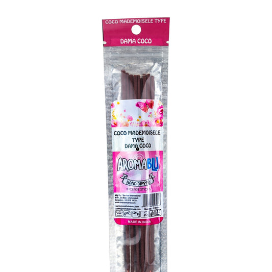 AromaBlu Hand Dipped 11" Incense Sticks, Mademoisele Type Scent