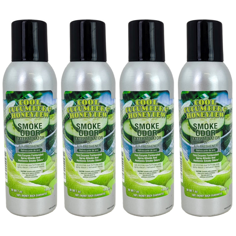 Cool Cucumber & Honeydew Scent 7oz Smoke Odor Exterminator Aerosol Can Spray