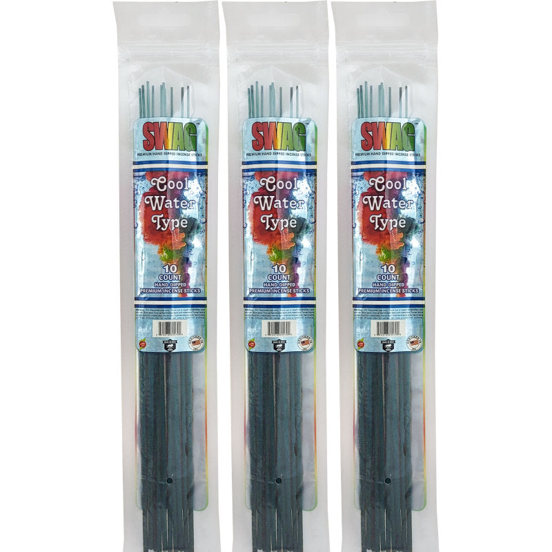 Cool Water Type 11" SWAG Incense ~10ct Packs