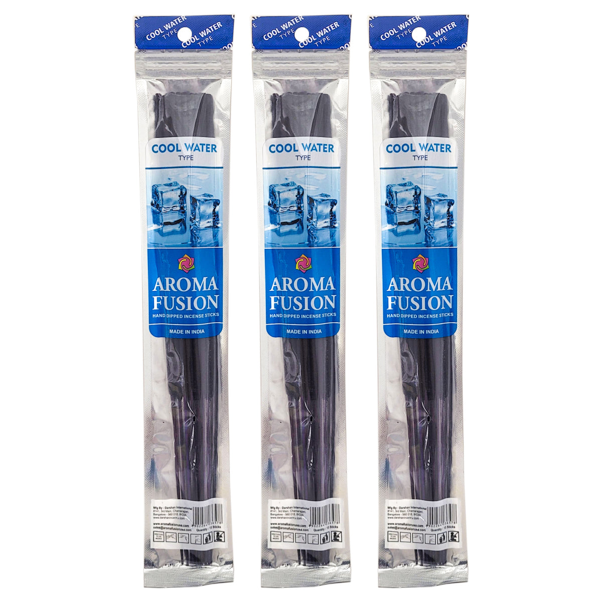 Aroma Fusion 11" Incense Sticks - Cool Water Type Scent