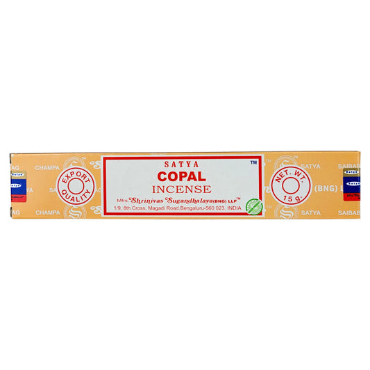 Copal Scent Incense Sticks by Satya BNG, 15g Packs