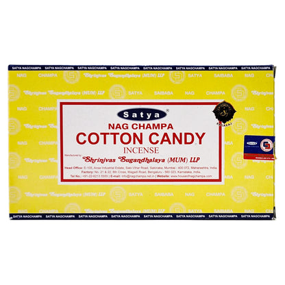Satya Cotton Candy Scent Incense Sticks, 15g Pack