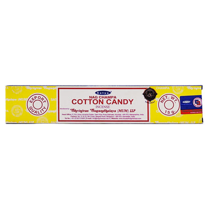 Satya Cotton Candy Scent Incense Sticks, 15g Pack