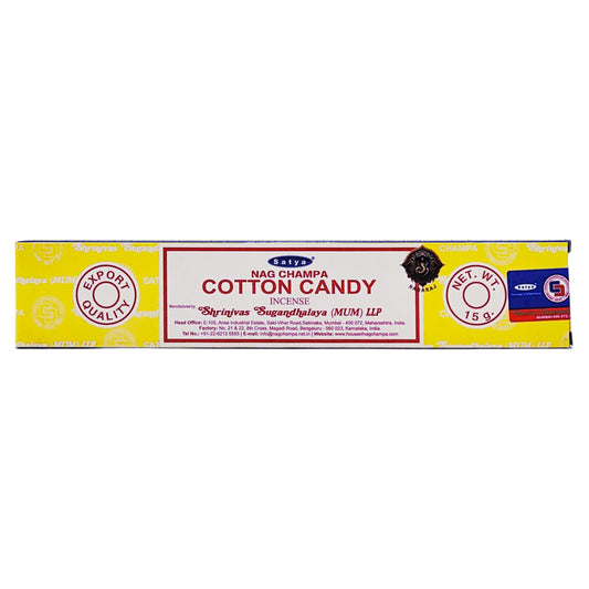 Satya Cotton Candy Scent Incense Sticks, 15g Pack
