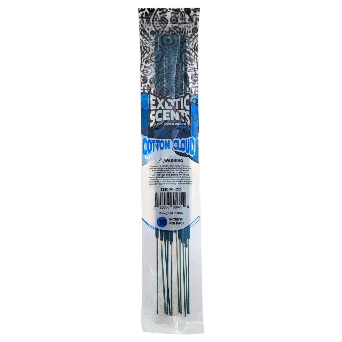 Cotton Cloud Scent 11" Exotic Scents Incense