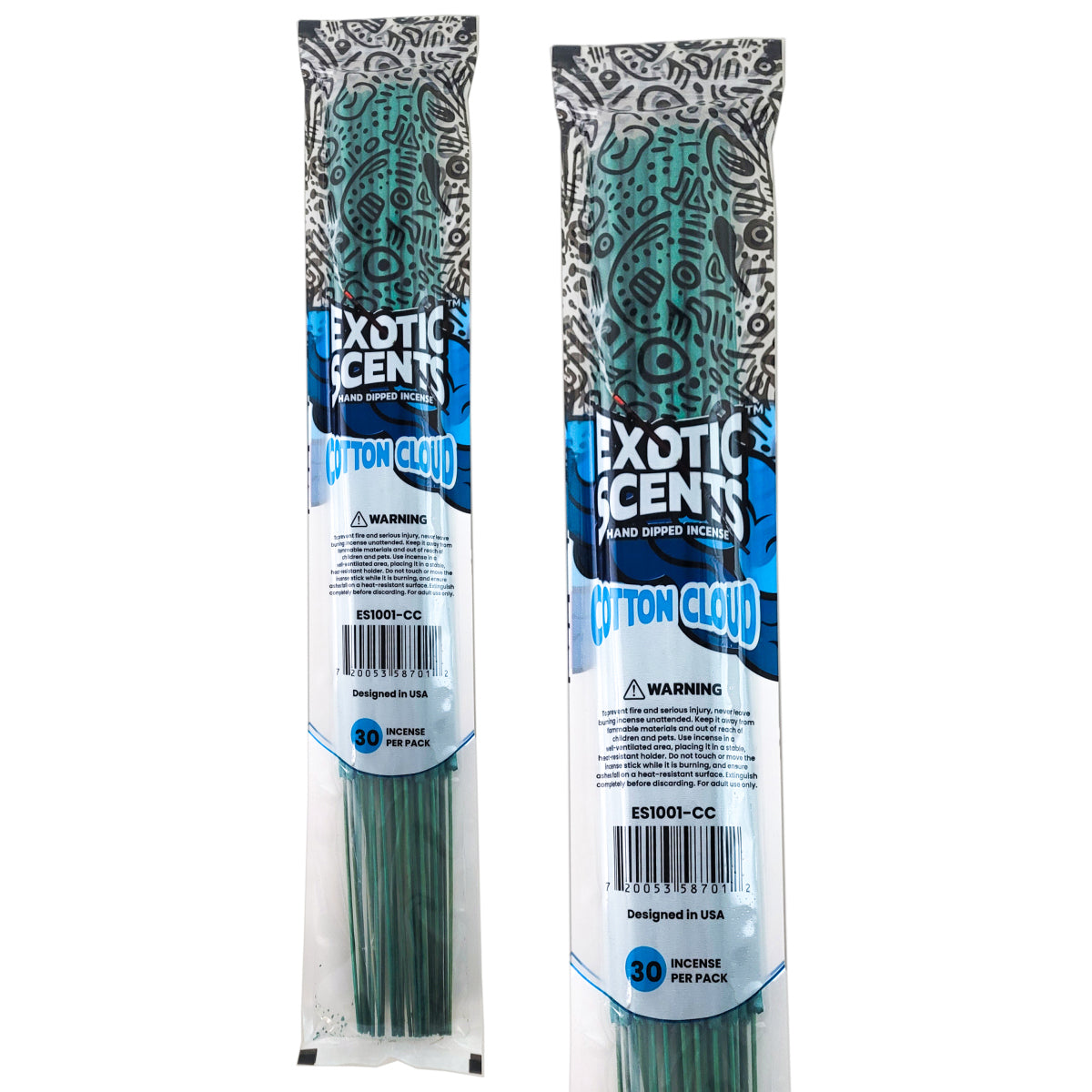 Cotton Cloud Scent 19" Exotic Scents Jumbo Incense