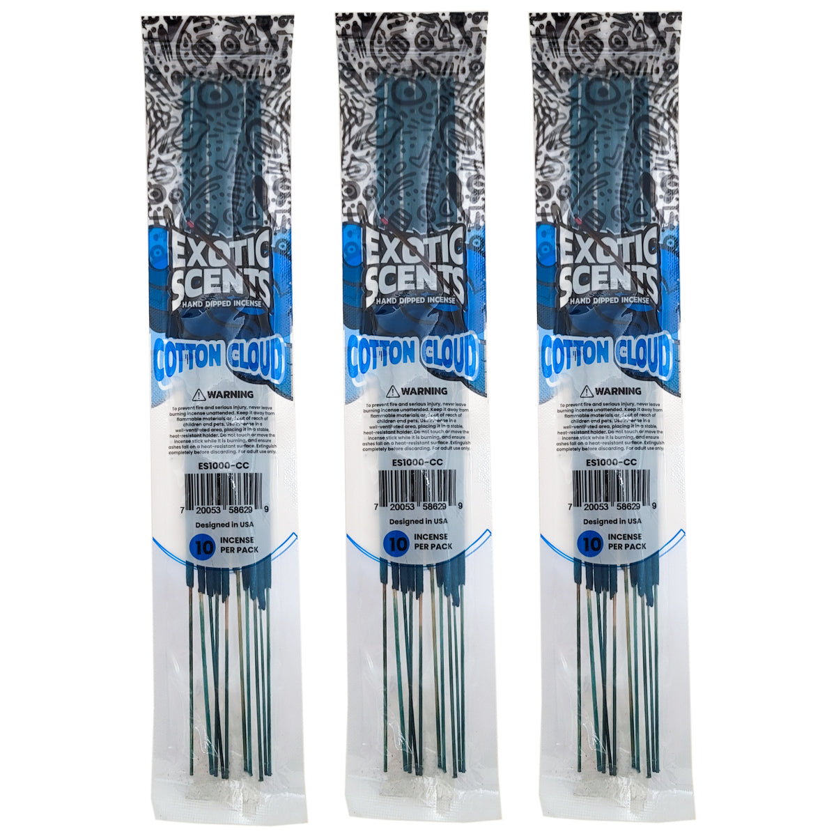 Cotton Cloud Scent 11" Exotic Scents Incense
