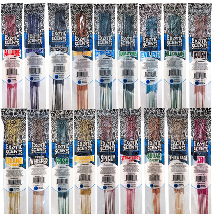 ASSORTED Scent 11" Exotic Scents Incense