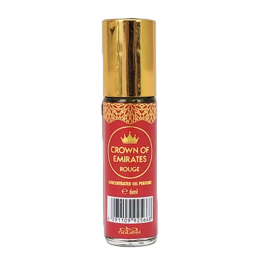 6ml Roll-On Body Oil Perfume, Crown of Emirates Rouge Scent by Nabeel