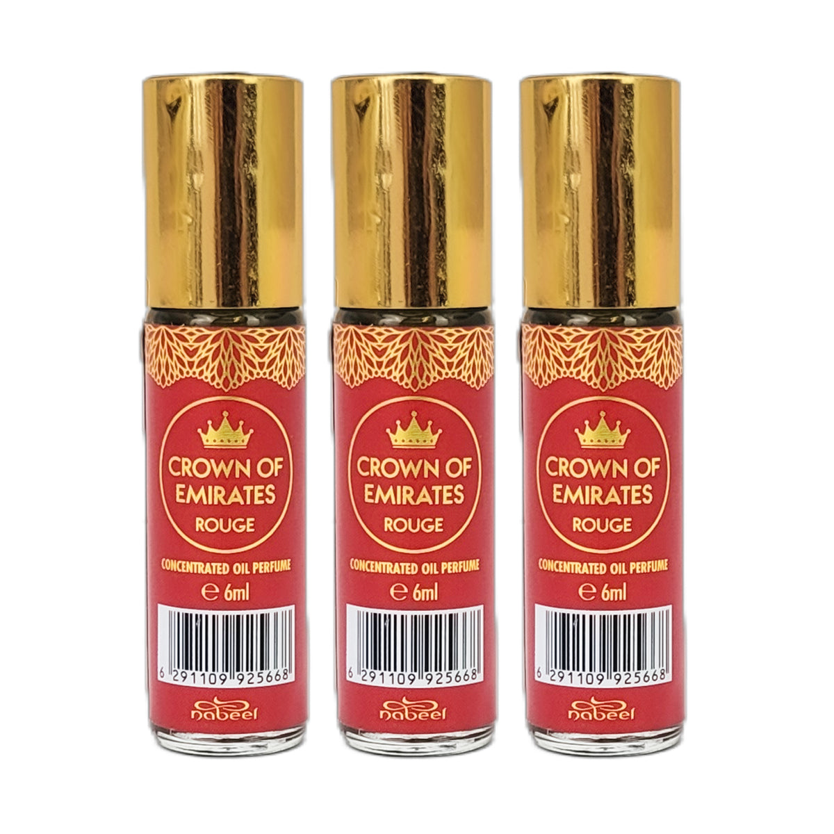 6ml Roll-On Body Oil Perfume, Crown of Emirates Rouge Scent by Nabeel