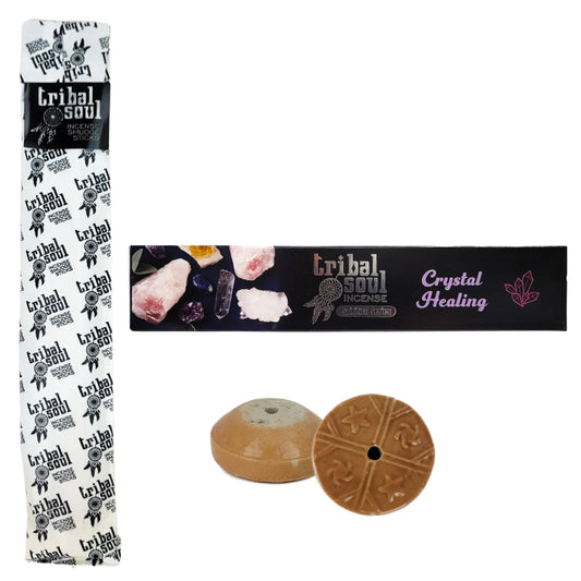 Crystal Healing (Spiritual Series) 15g 8" Incense Pack, by Tribal Soul