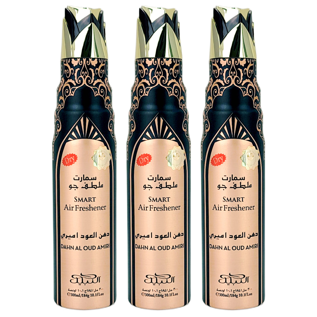 Dahn Al Oud AMIRI Scent Dry Aerosol Air Freshener Spray, 300ml, by Nabeel