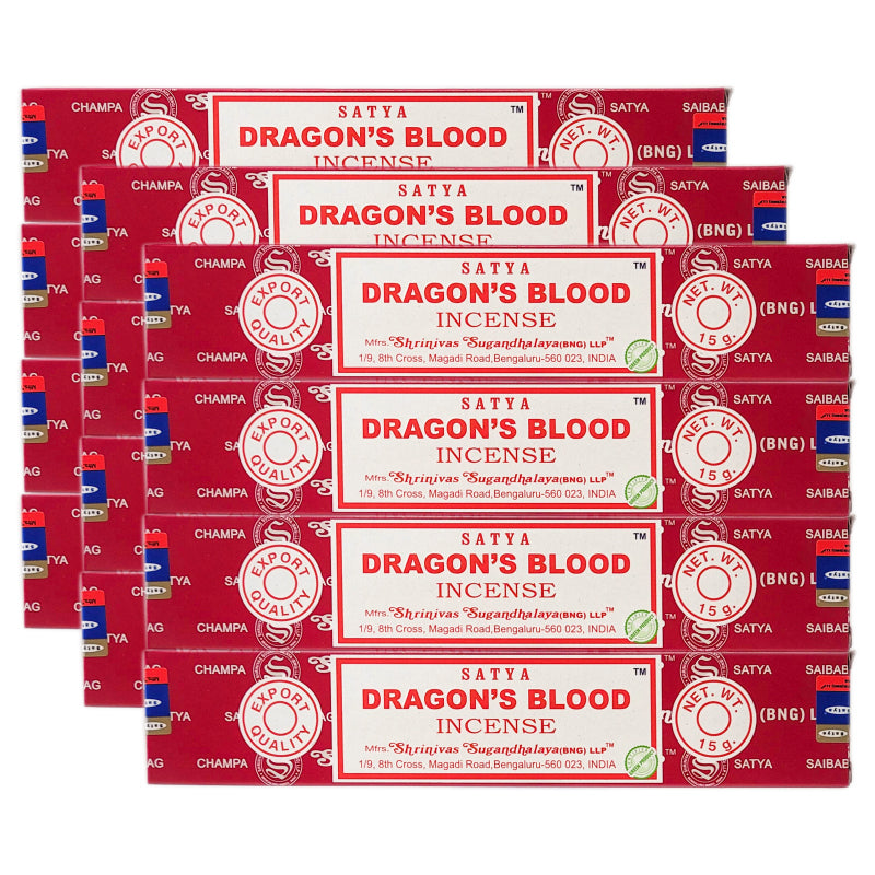 Dragon's Blood Scent Incense Sticks by Satya BNG, 15g Packs