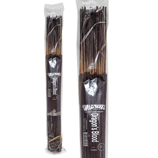 Dragon's Blood 19" BIGGIES Wild Berry Incense, ~50ct Packs