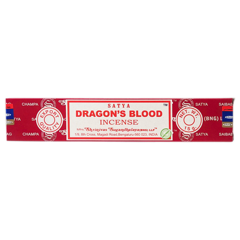 Dragon's Blood Scent Incense Sticks by Satya BNG, 15g Packs