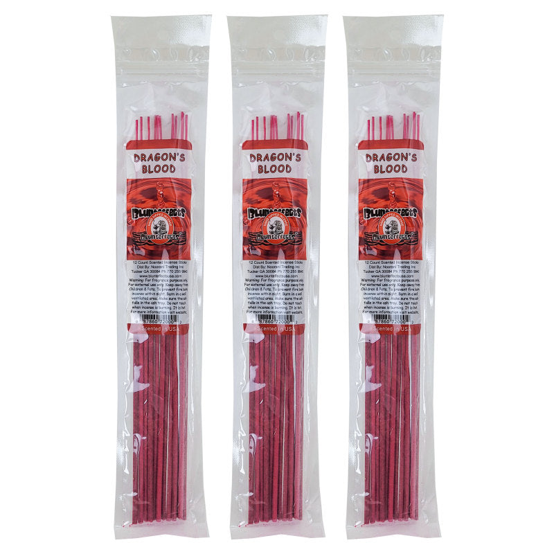 10.5" BluntEffects Incense Fragrance Wands, 12-Pack Dragon's Blood Scent