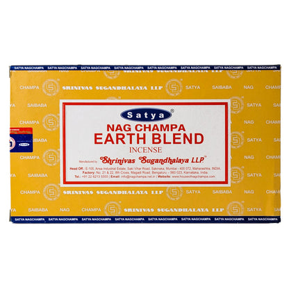 Satya Earth Blend Scent Incense Sticks, 15g Pack