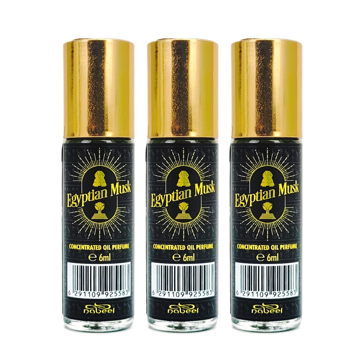 6ml Roll-On Body Oil Perfume, Egyptian Musk Scent by Nabeel
