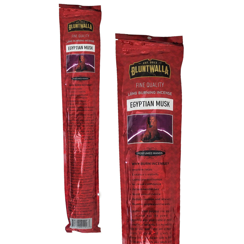 19" Jumbo Bluntwalla Egyptian Musk Scent Incense Pack