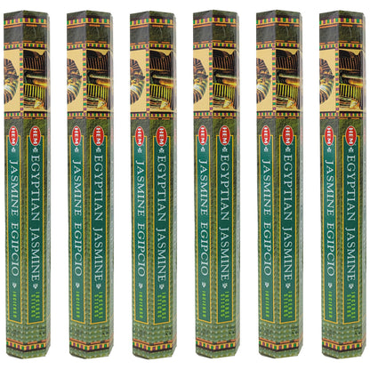 HEM Incense Sticks 20-Stick Hex Packs, Egyptian Jasmine Scent