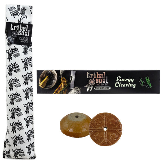 Energy Clearing (Spiritual Series) 15g 8" Incense Pack, by Tribal Soul