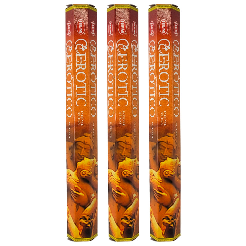 HEM Incense Sticks 20-Stick Hex Packs, Erotic