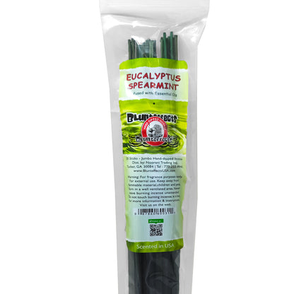 Eucalyptus Spearmint Scent, 19" BluntEffects Jumbo Incense