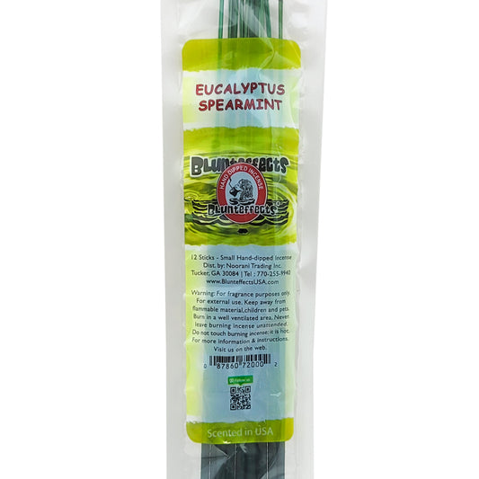 10.5" BluntEffects Incense Fragrance Wands, 12-Pack Eucalyptus Spearmint