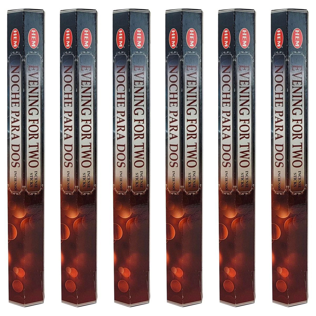 HEM Incense Sticks 20-Stick Hex Packs, Evening For Two