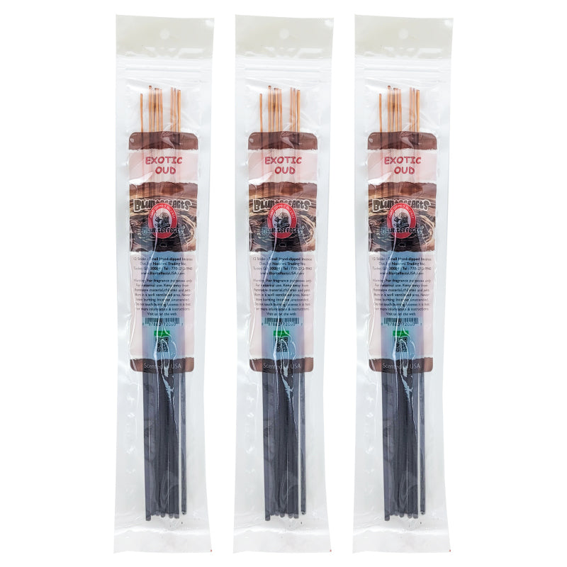 10.5" BluntEffects Incense Fragrance Wands, 12-Pack Exotic Oud
