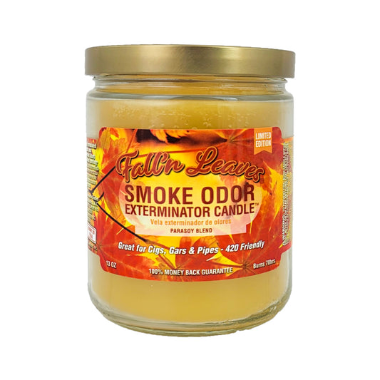 Fallin Leaves 4" Odor Exterminator Glass Jar Candle 13oz