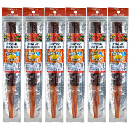 AromaBlu Hand Dipped 11" Incense Sticks, Fancy Lily Scent