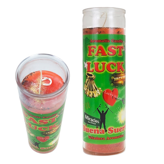 Prepared 7 Day Candle, Fast Luck, by Mama Mojo