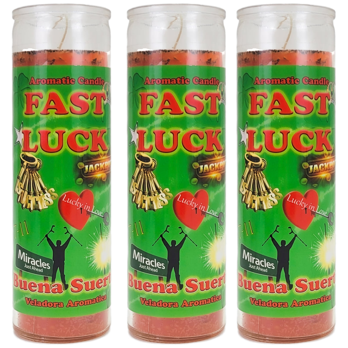 Prepared 7 Day Candle, Fast Luck, by Mama Mojo